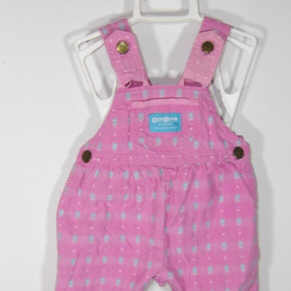 OshKosh B’gosh Other - Vintage Oshkosh Overalls Flowers Print Pink Size 3/6 Months Baby